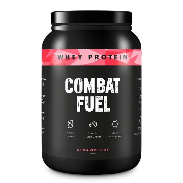 Combat Fuel Whey Protein Powder Strawberry 1KG GOODS Superdrug   