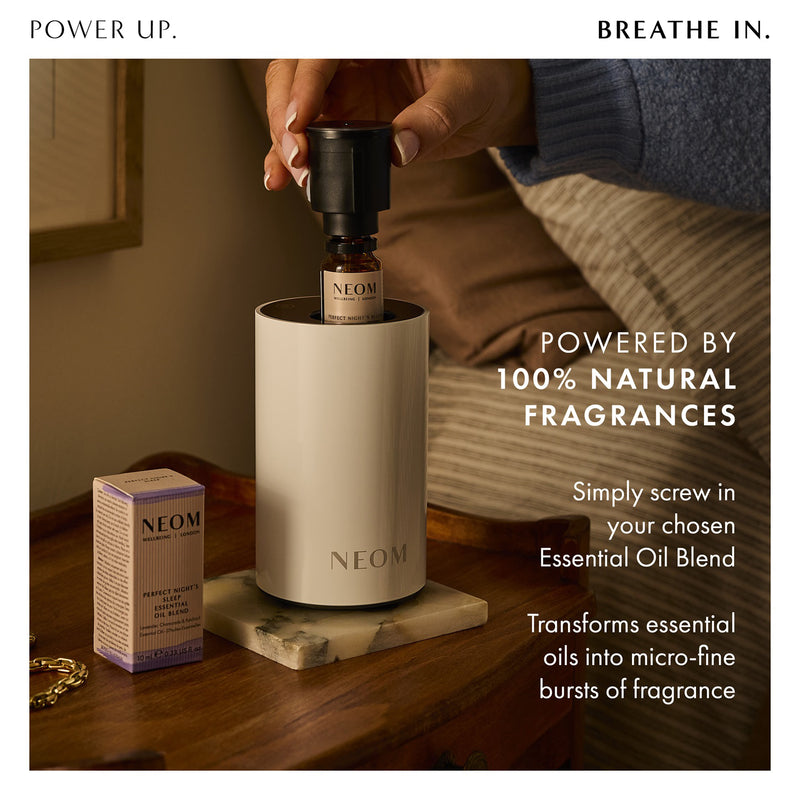 NEOM Wellbeing Pod Mini+ waterless diffuser white (British brand)