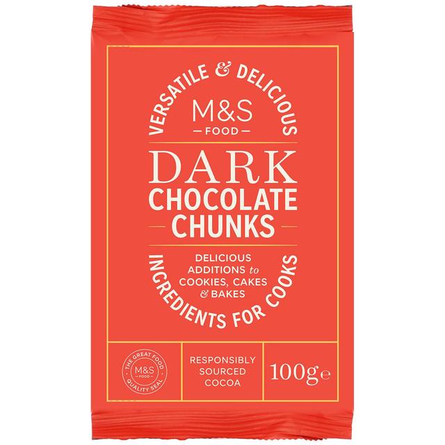 M&S Dark Chocolate Chunks   100g GOODS M&S   