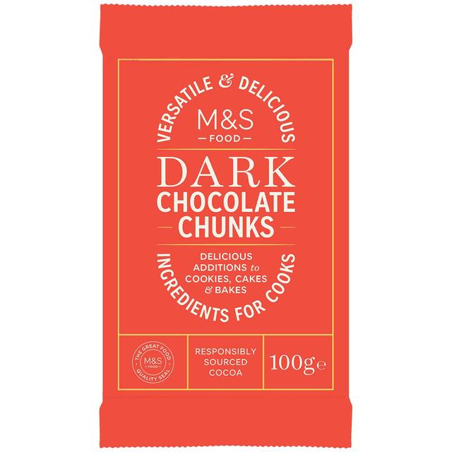 M&S Dark Chocolate Chunks   100g