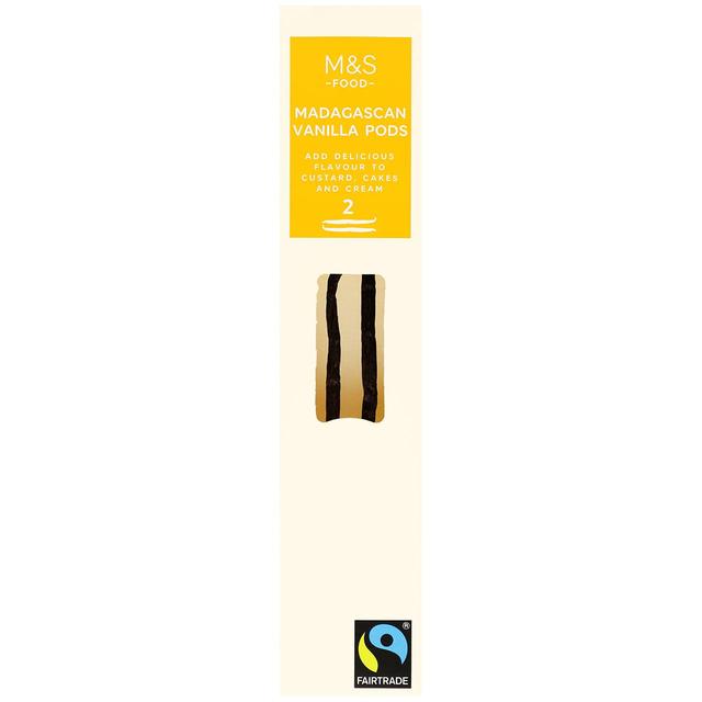 M&S Fairtrade Madagascan Vanilla Pods   2 per pack GOODS M&S   