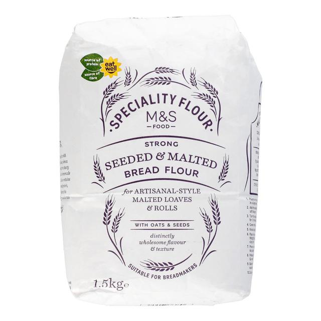 M&S Seeded & Malted Bread Flour   1.5kg