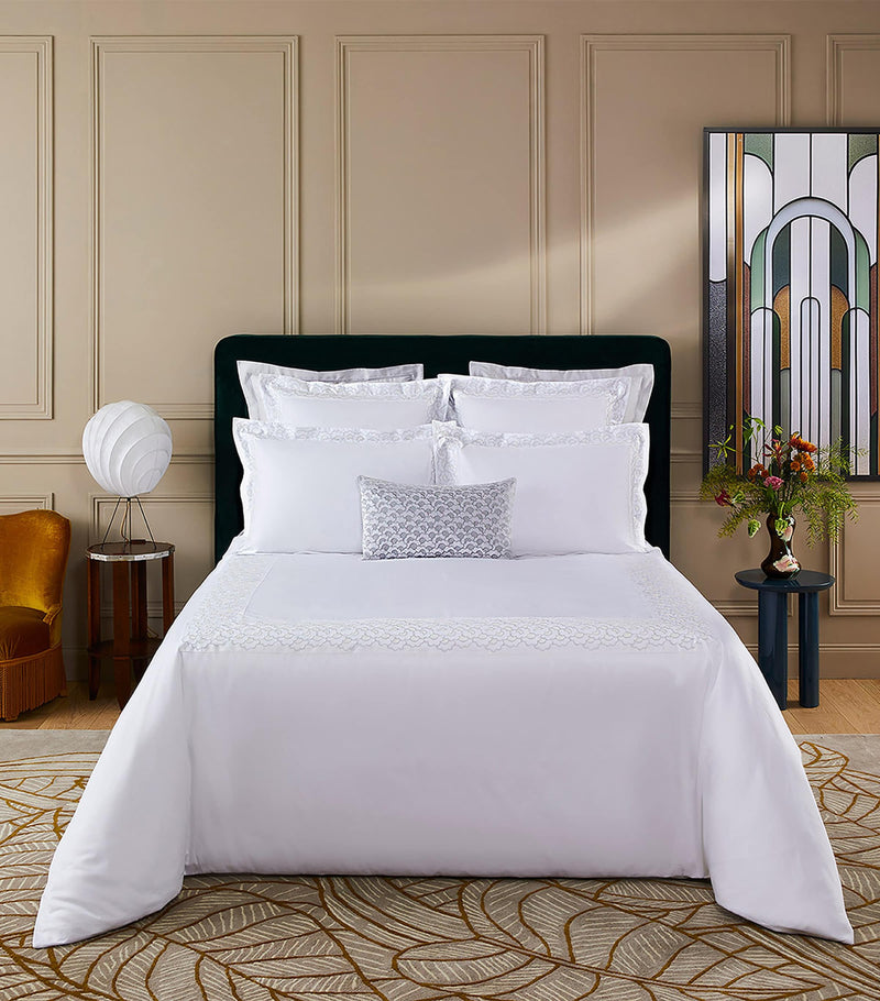 Yves Delorme Festons rectangular cushion cover 33cm x 57cm (British brand)