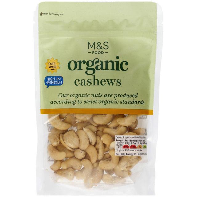 M&S Organic Cashew Nuts   100g