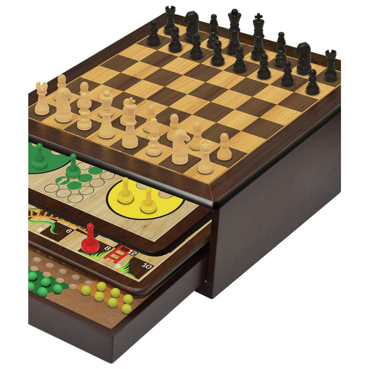 Argos Home 10 in 1 Games House wooden board games set, UK version