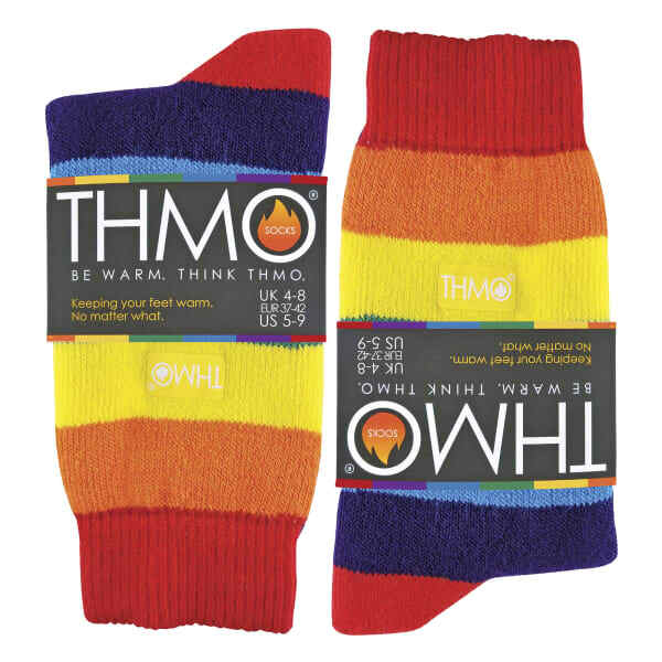 THMO Thermal Socks Rainbow One Pair (British brand)