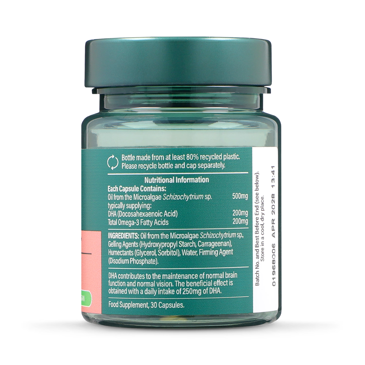 Holland Barrett Vegan Omega 3 Oil 500mg 30 Capsules, UK version