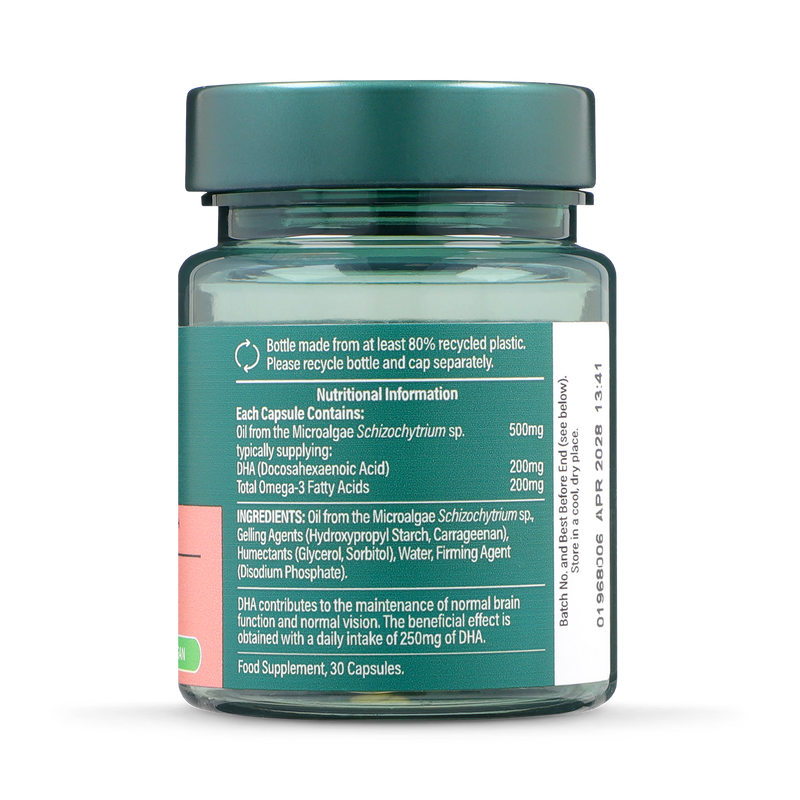 Holland Barrett Vegan Omega 3 Oil 500mg 30 Capsules, UK version