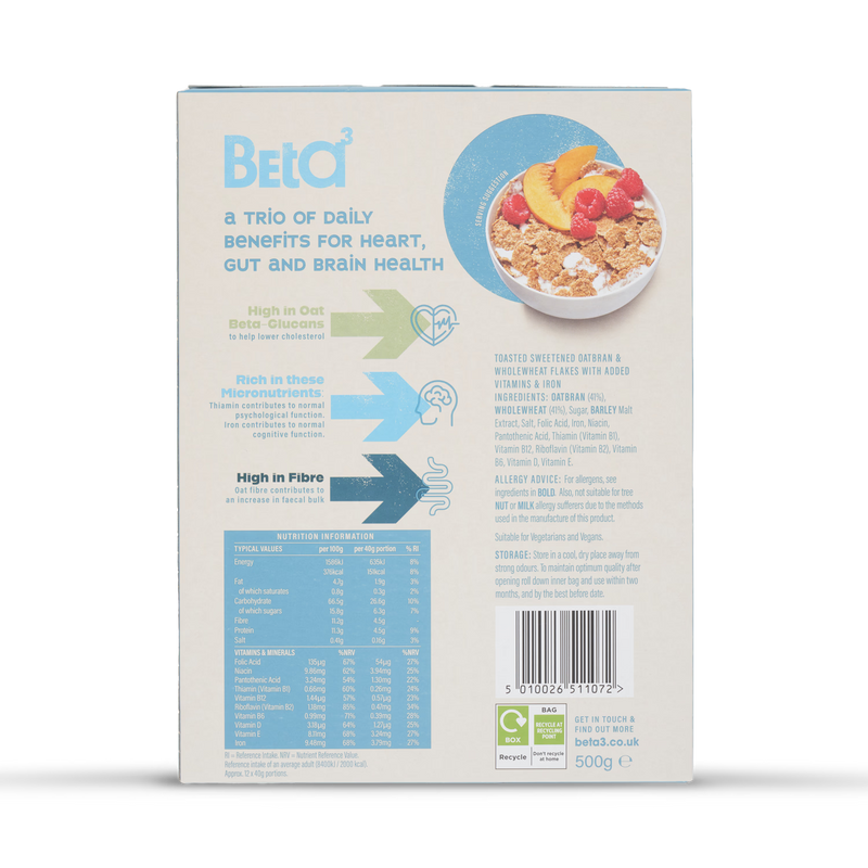Mornflake oat bran flakes Original 500g, imported from the UK