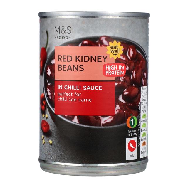 M&S Red Kidney Beans In Chilli Sauce   395g