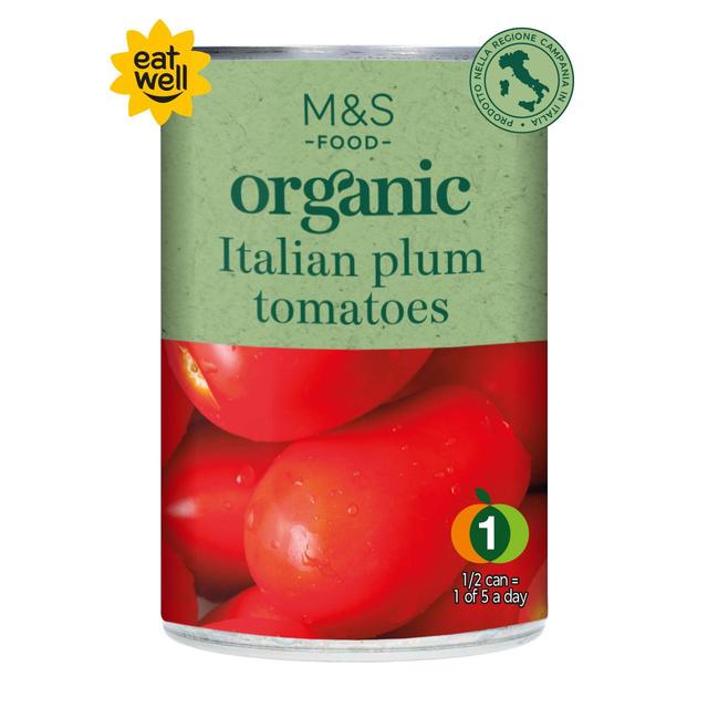 M&S Organic Italian Plum Tomatoes   400g GOODS M&S   