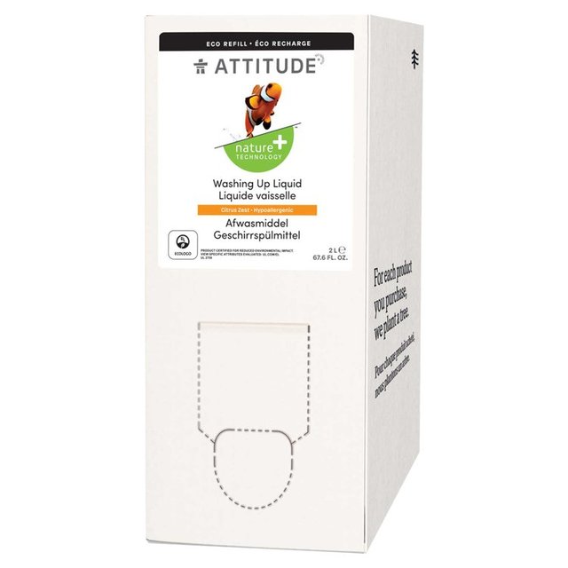 Attitude Bulk to Go Washing Up Liquid Citrus Zest   2L GOODS M&S   