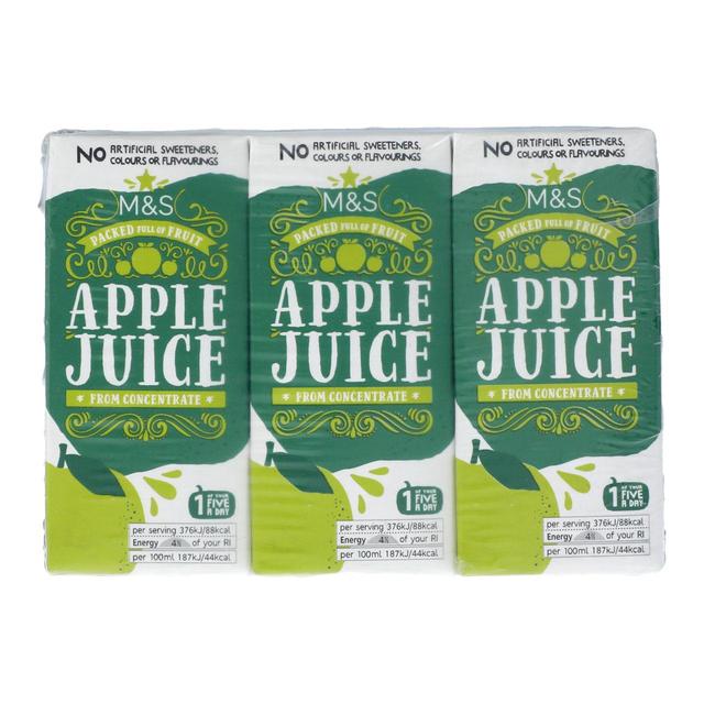 M&S Apple Juice   3 x 200ml