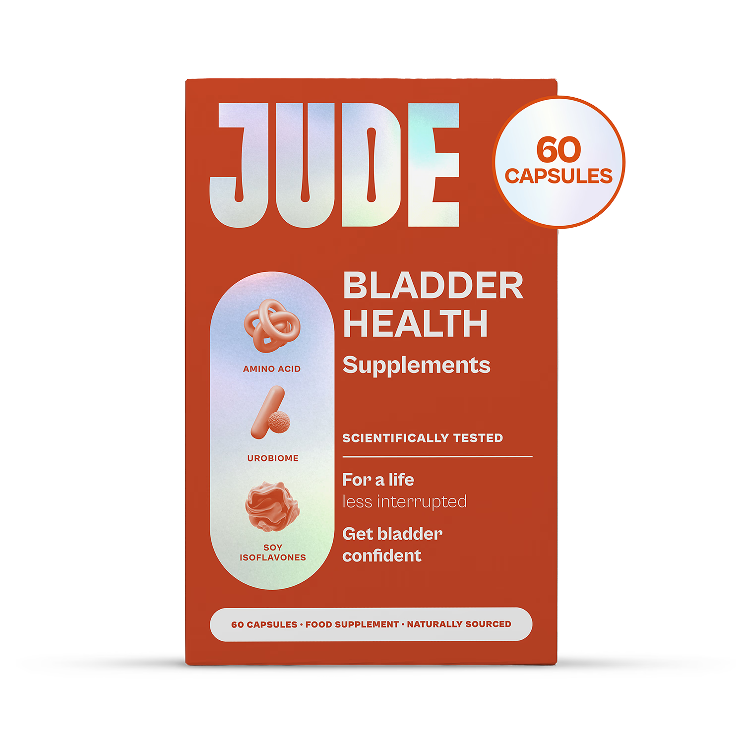Jude bladder health supplement 60 capsules, UK version