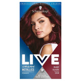 Schwarzkopf LIVE U68 Ruby Glaze Red Permanent Hair Dye GOODS M&S   