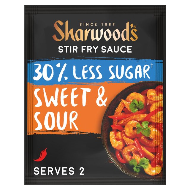 Sharwood's Sweet & Sour 30% Less Sugar Stir Fry Sachet   120g