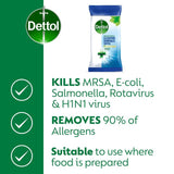 Dettol Antibacterial Multi Surface Cleaning Wipes   72 per pack GOODS M&S   