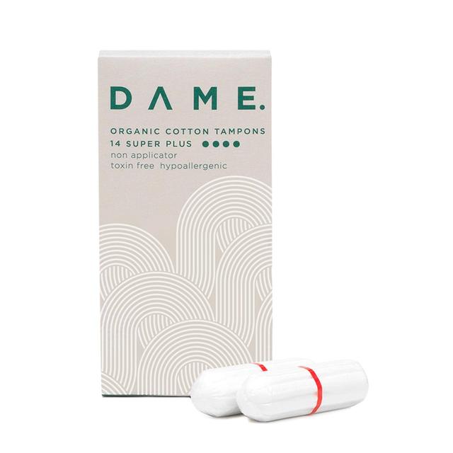 DAME Organic Cotton Tampons Super Plus   14 per pack GOODS M&S   