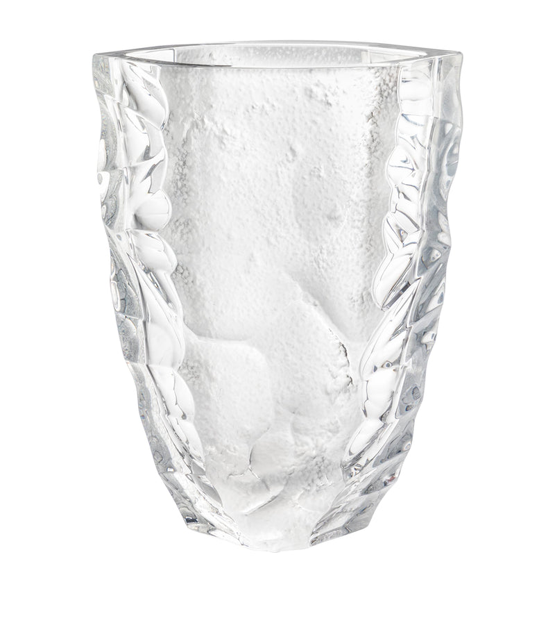 Lalique Silex vase 14cm, UK version