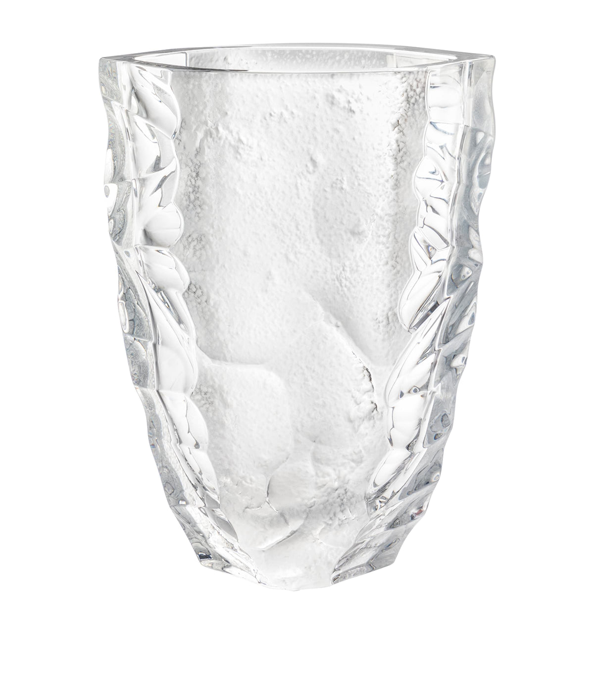 Lalique Silex vase 14cm, UK version