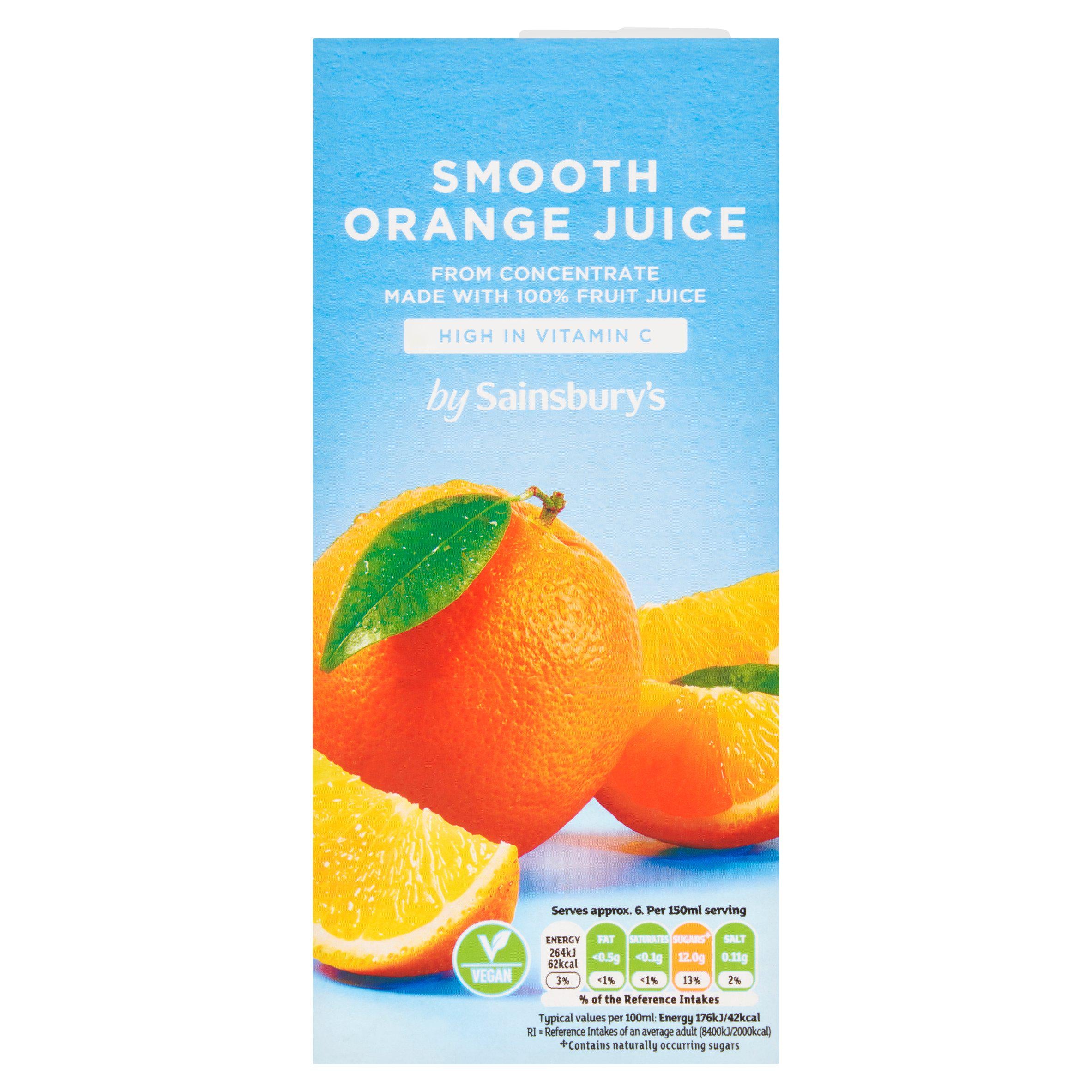 Sainsbury's Pure Orange Juice 1L GOODS Sainsburys   