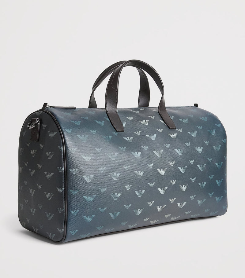 Emporio Armani canvas eagle holdall travel bag (British brand)