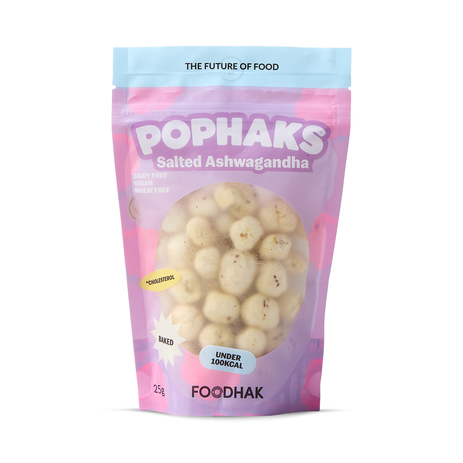 Pophaks salted ashwagandha lotus seed snack, UK version