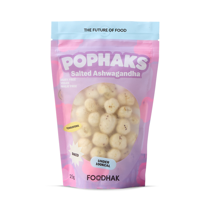 Pophaks salted ashwagandha lotus seed snack, UK version