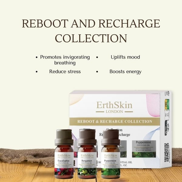 ErthSkin Reboot Collection essential oils - British product