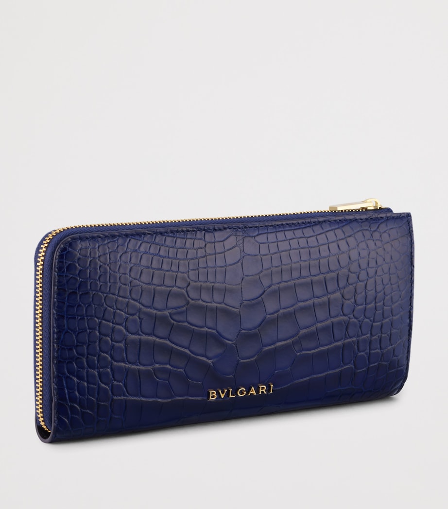 Bvlgari Serpenti Forever alligator leather wallet (British brand)