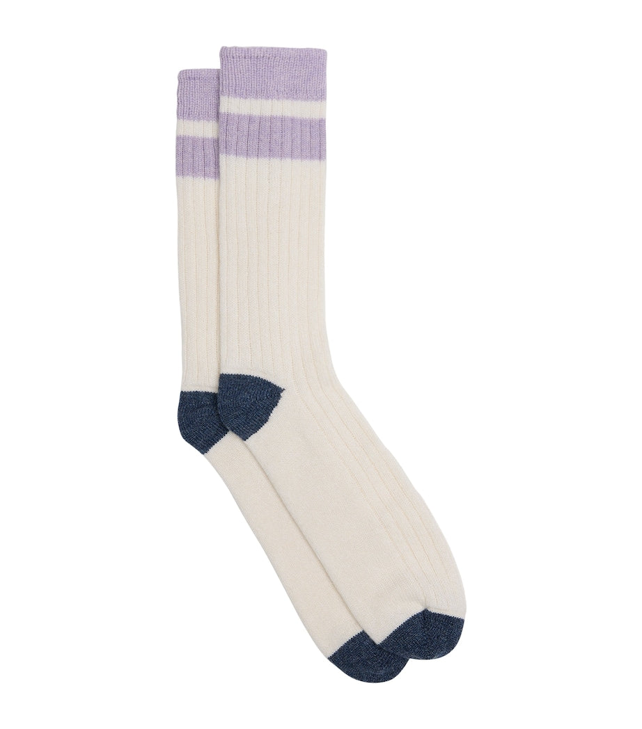 Dunhill cashmere-cotton stripe socks - British product