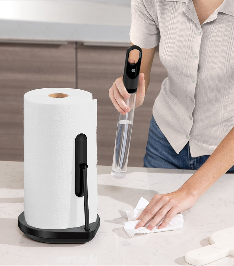 Simplehuman paper towel holder and spray pump (British brand)