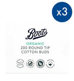 Pack of 3 Boots cotton buds round tip 200 GOODS Boots   