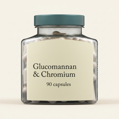 Holland & Barrett Glucomannan & Chrom Kapseln Schlankheitskur 90