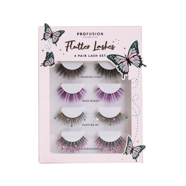 Profusion Cosmetics Flutter Lashes | 4 Pair Lash Set