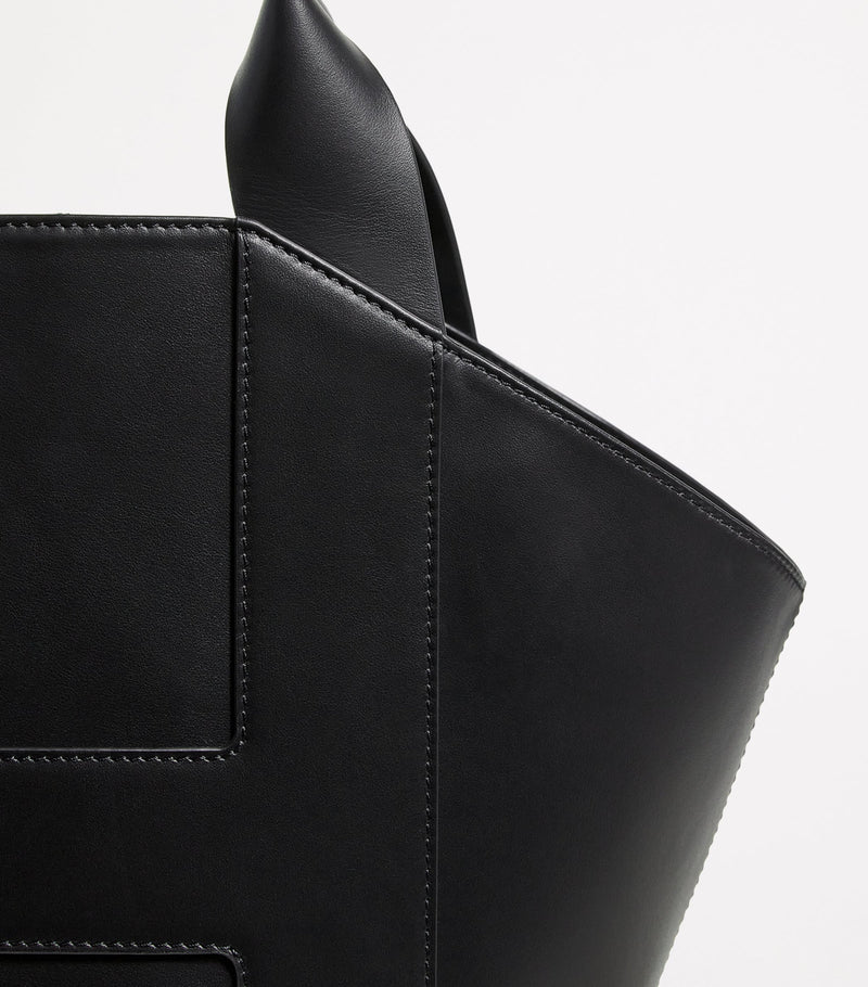 Harrods leather tote bag with H trim, UK version
