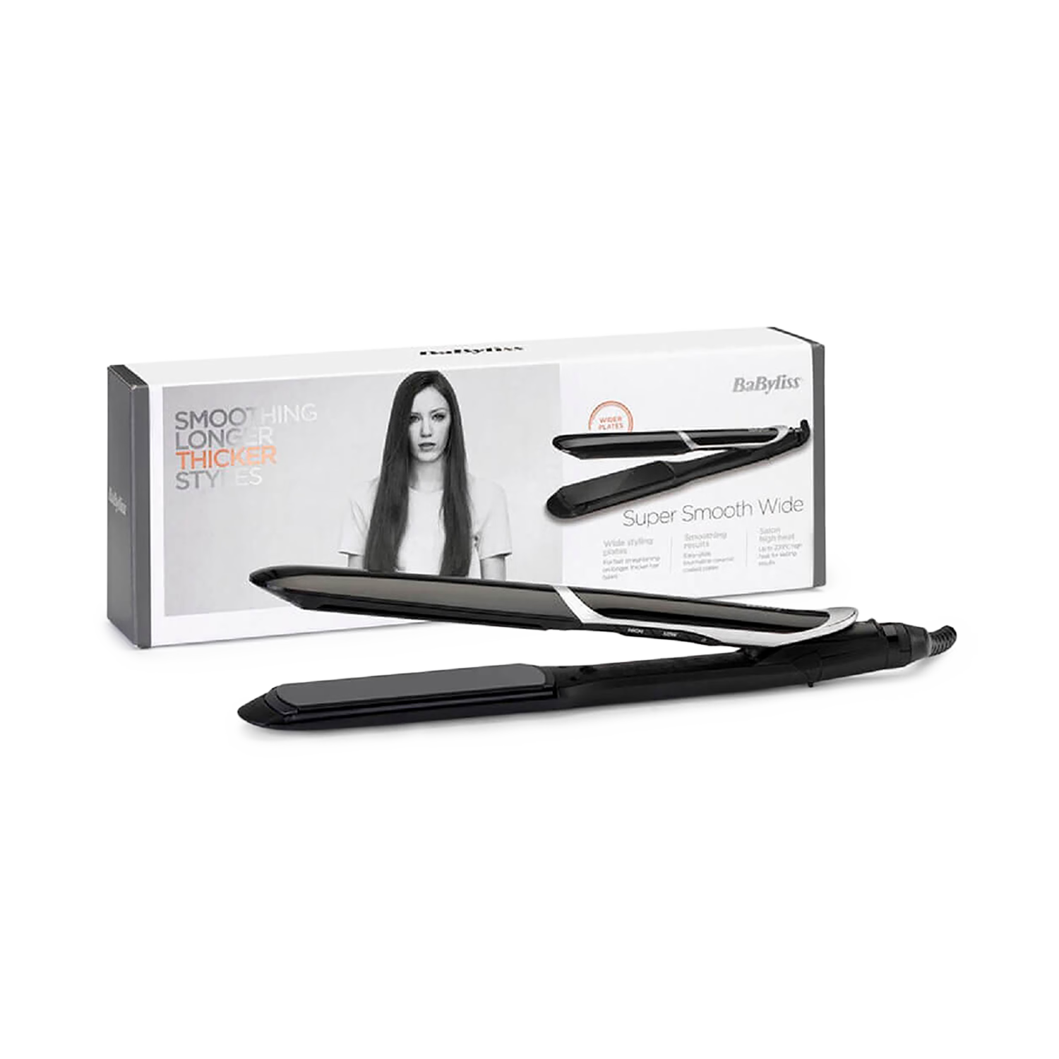 BaByliss Smooth Pro 235 hair straightener black, UK version