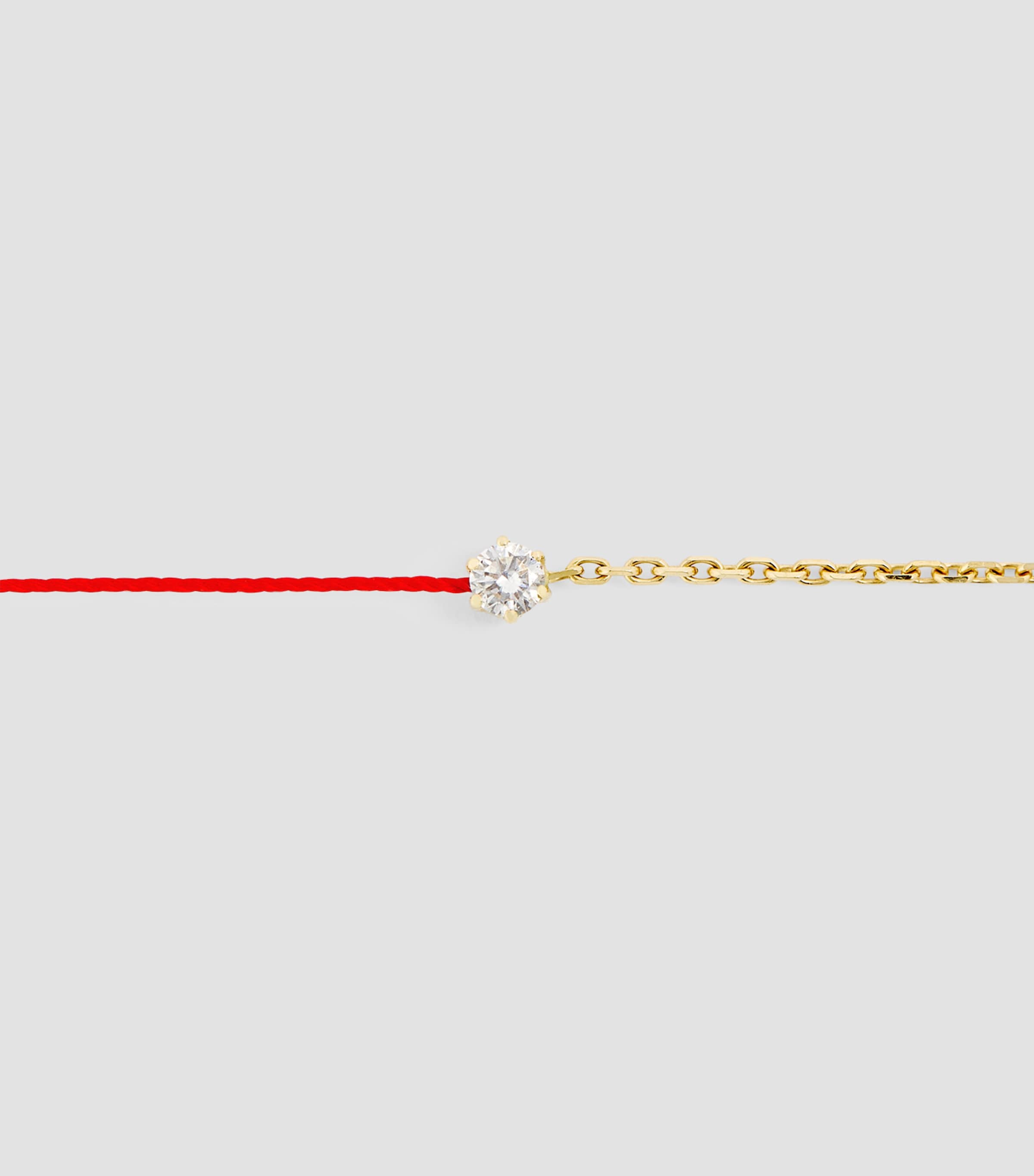 Redline Absolu yellow gold diamond thread bracelet, UK version