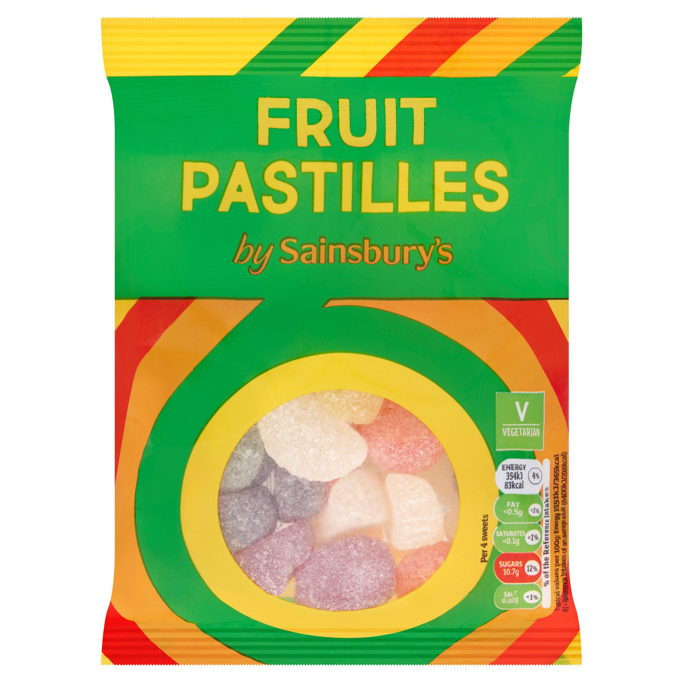 Sainsbury's Fruit Pastilles Sweets 225g sweets Sainsburys   