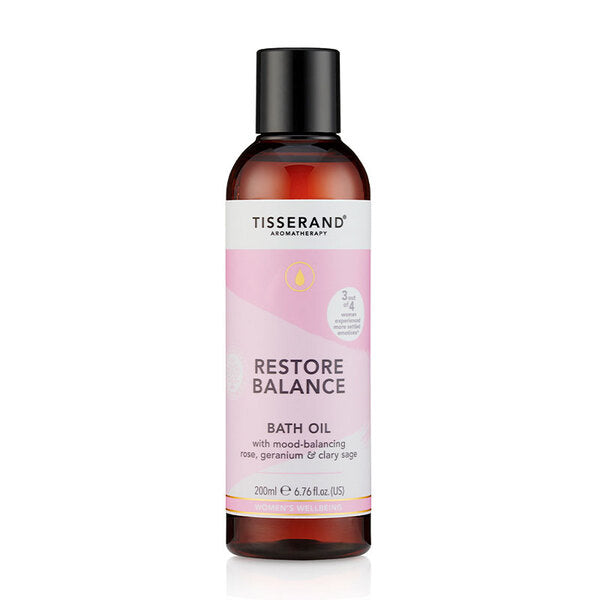 Tisserand Restore Balance Bath Oil 200ml, UK version