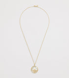 L'ATELIER NAWBAR Yellow Gold and Diamond Sunrise Pendant Necklace