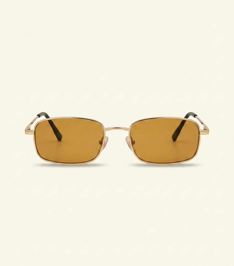 Prada rectangle sunglasses polarised lenses metal frame - British product