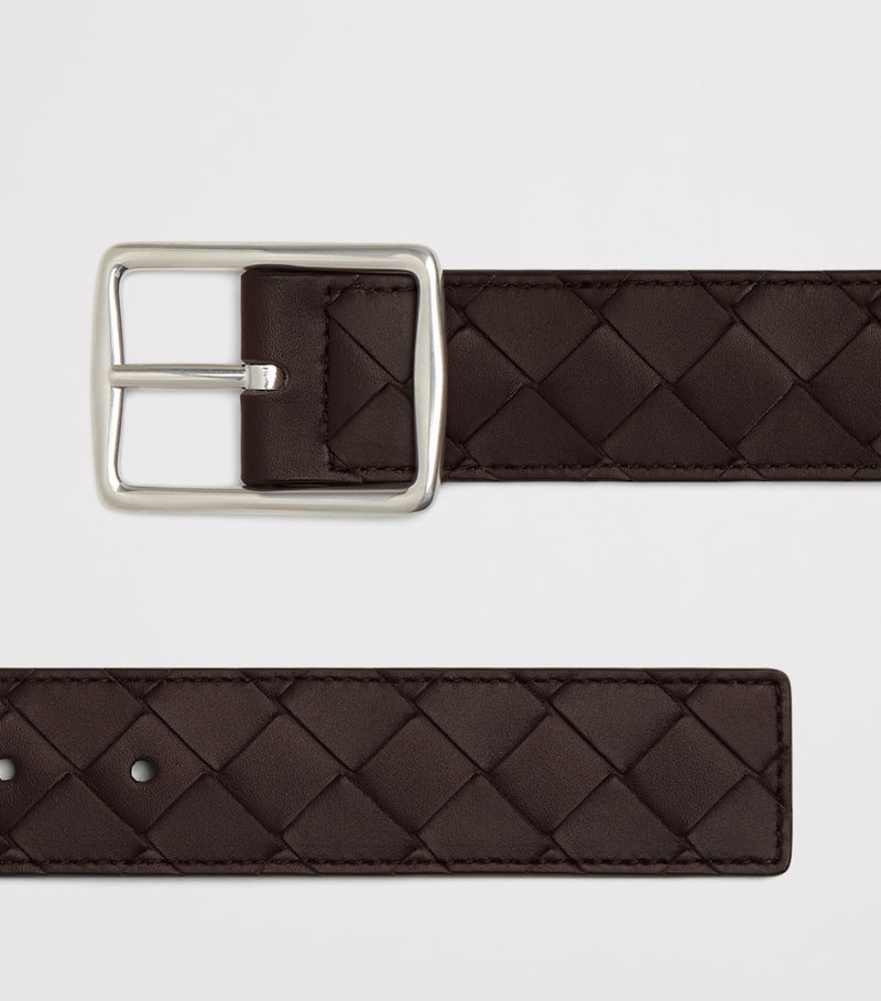 Bottega Veneta Intrecciato reversible leather belt 3.5cm - British product