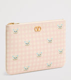 Valentino Garavani medium leather VLogo signature pouch (British brand)