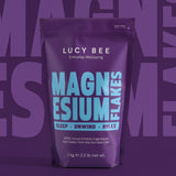 Lucy Bee Magnesium Bath Flakes Relaxing Mineral Soak 1kg - British product