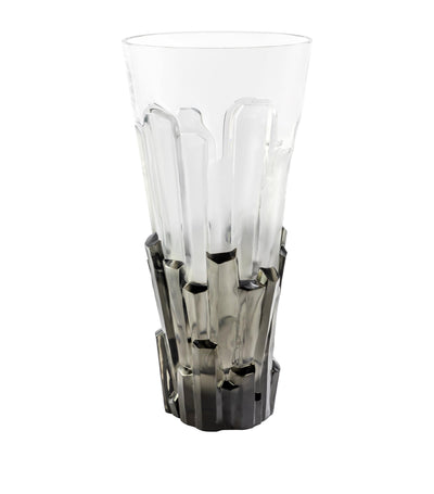Harrods Lalique Crystal Basalte Vase 46cm- Buy online at McGrocer