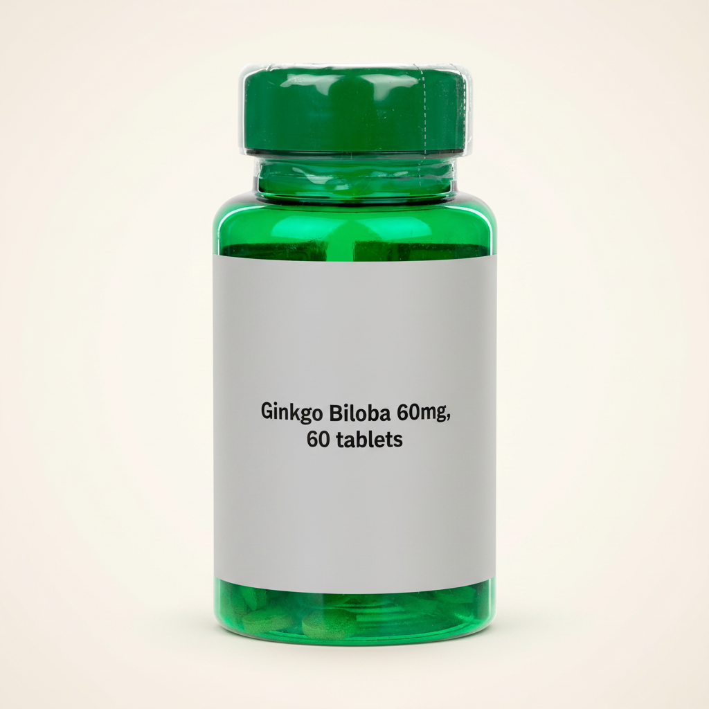 Holland & Barrett Ginkgo Biloba 60mg Tablets 60 Count, UK version