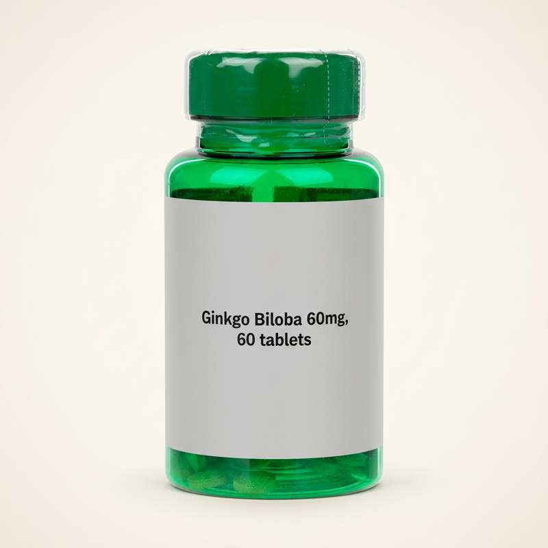 Holland & Barrett Ginkgo Biloba 60mg Tablets 60 Count, UK version