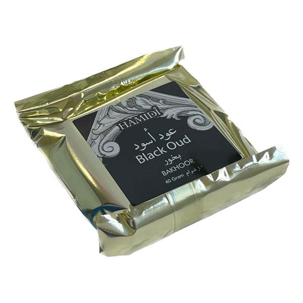 HAMIDI Black Oud bakhoor 40g pack of 3, UK version