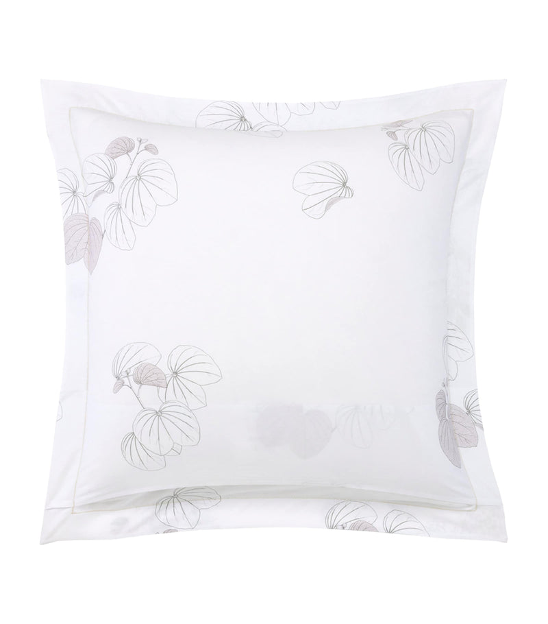 Yves Delorme Floral Orchidee Square Oxford pillowcase 65cm x 65cm (British brand)